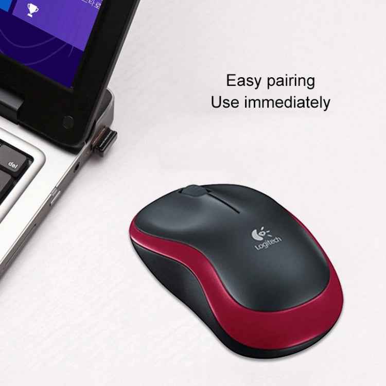Logitech M185 2.4GHz 3-keys 1000DPI Wireless Optical Mouse, Wireless Range: 10m