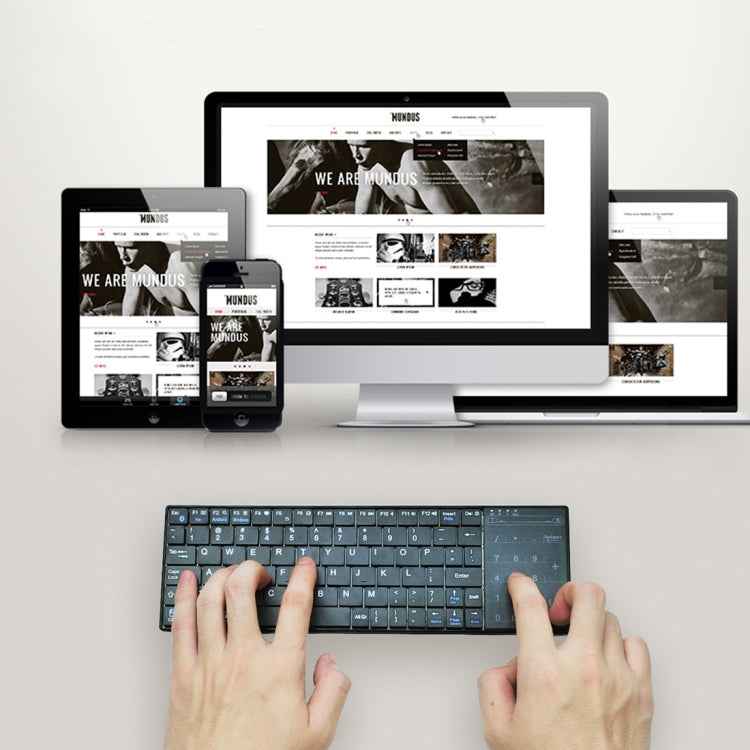 K-07 ABS Wireless Chargeable Bluetooth Touch Keyboard