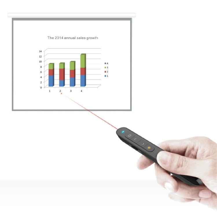 DSIT001 2.4GHz Updated Version Powerpoint Presentation Remote Control Multi-functional Laser Pointer for Multi-media, Control Distance: 100m