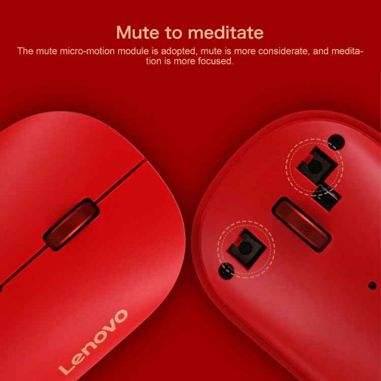Lenovo Air Handle Lightweight Portable Mute Wireless Mouse, Blessing Mouse Version