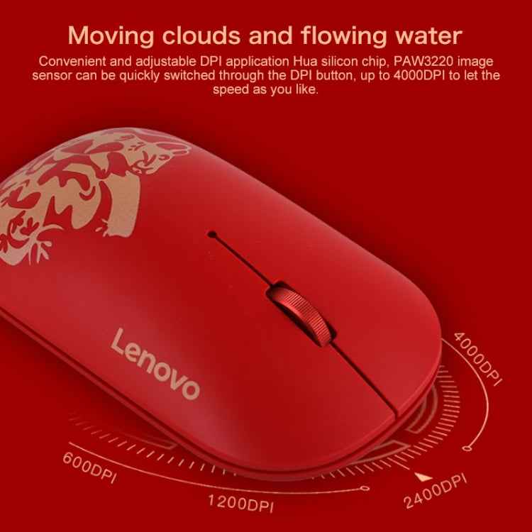Lenovo Air Handle Lightweight Portable Mute Wireless Mouse, Blessing Mouse Version