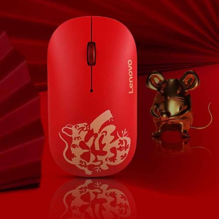 Lenovo Air Handle Lightweight Portable Mute Wireless Mouse, Blessing Mouse Version