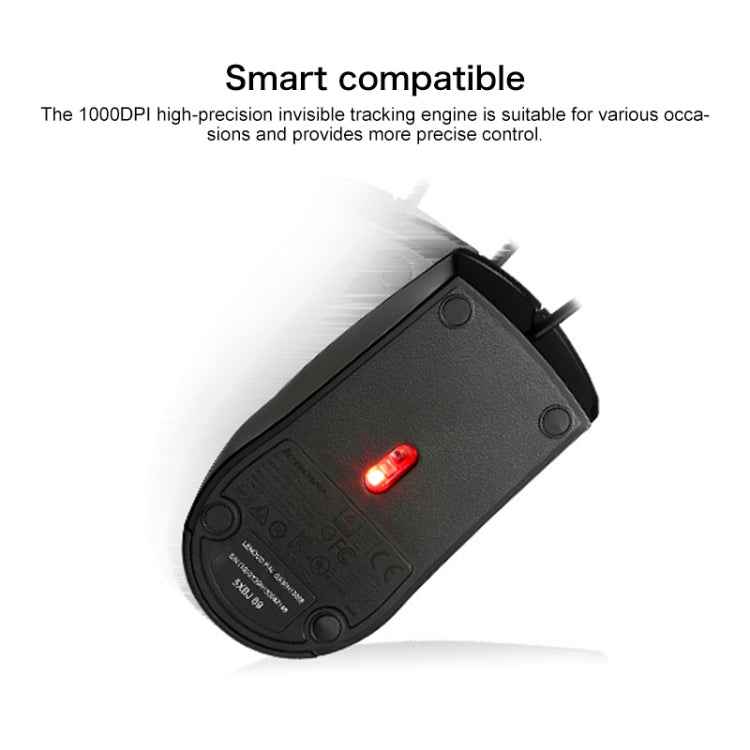 Lenovo M120 Pro Fashion Office Red Dot Wired Mouse