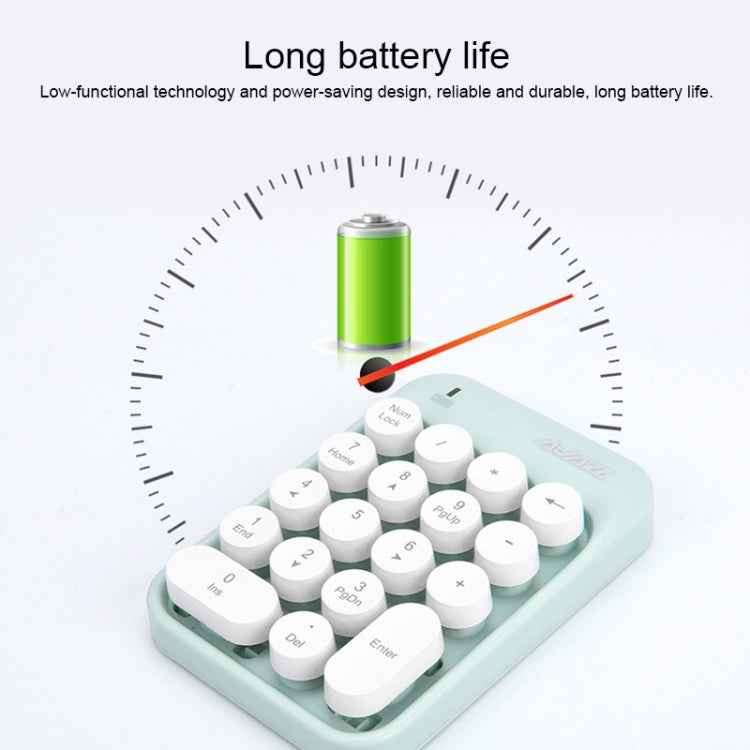 Ajazz AK18 2.4G Mini Wireless Mixed Color Keys Numeric Keyboard