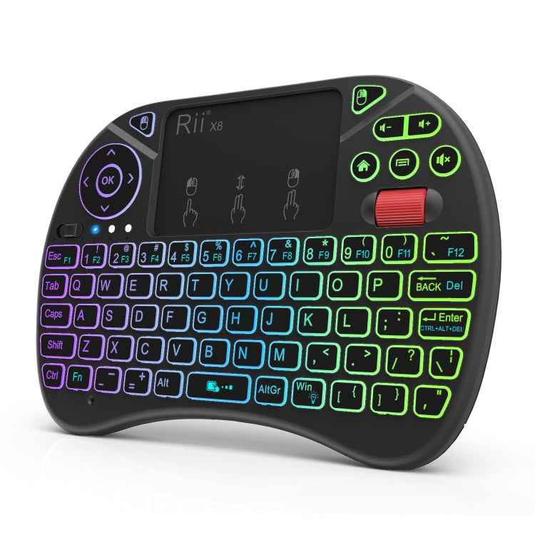 2.5 inch Touchpad Combo with Backlight(Black), Rii X8