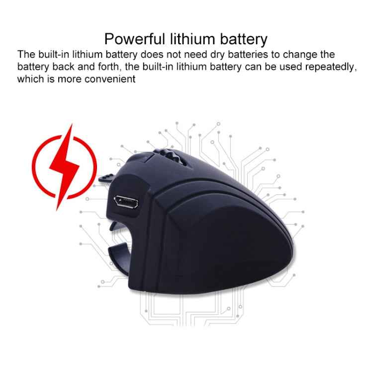 GM306DM Bluetooth + 2.4GHz Dual-mode Lazy Finger Ring Mouse Rechargeable Wireless Mouse