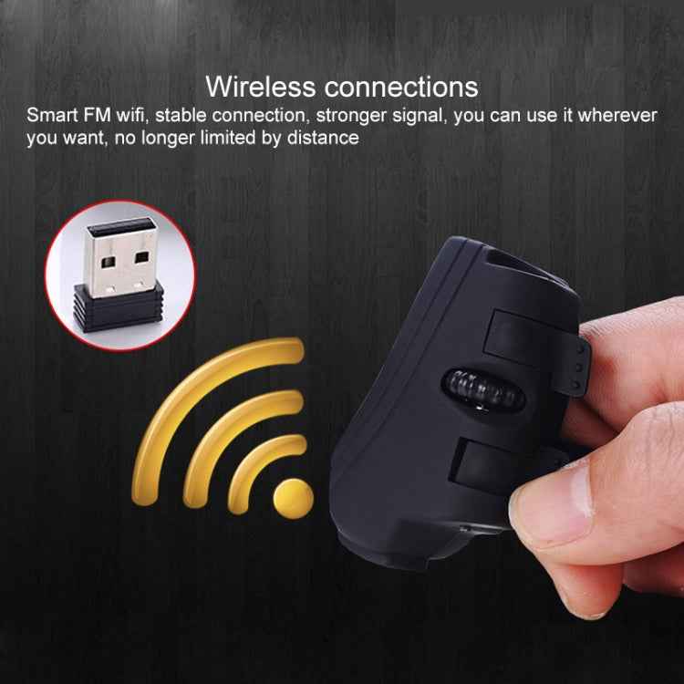 GM306DM Bluetooth + 2.4GHz Dual-mode Lazy Finger Ring Mouse Rechargeable Wireless Mouse
