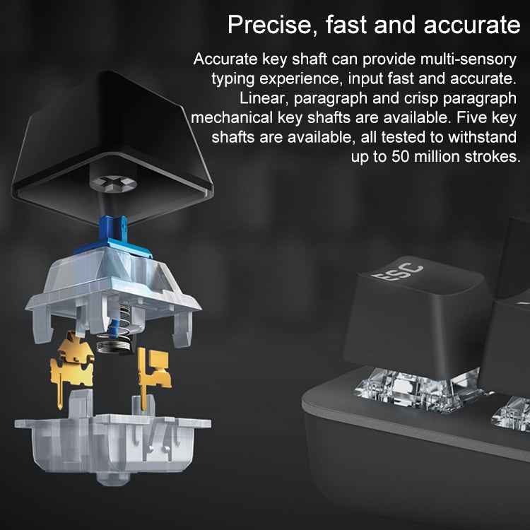 Logitech K845 CHERRY Blue Axis Backlit Mechanical Wired Keyboard, Cable Length: 1.8m