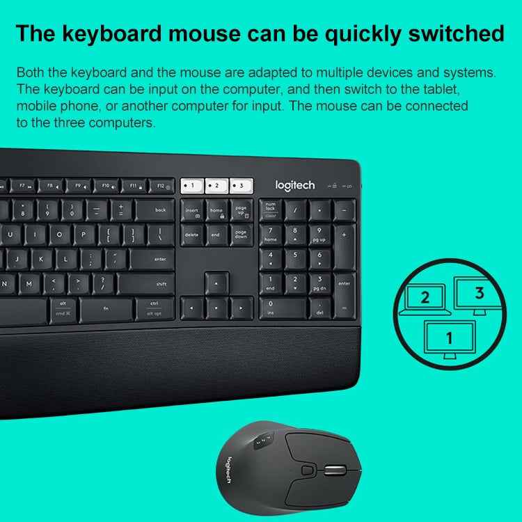 Logitech MK850 Wireless Bluetooth Keyboard Mouse Set