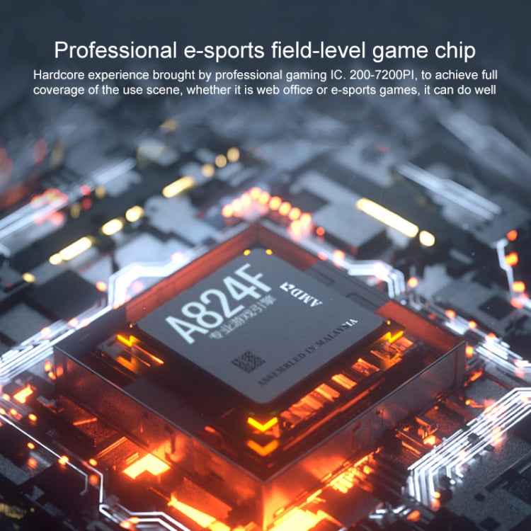 YINDIAO G10 7200DPI 7-modes Adjustable 7-keys RGB Light Wired Metal Mechanical Hard Core Macro Mouse, Style: Audio Version