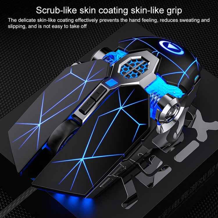 YINDIAO 3200DPI 4-modes Adjustable 7-keys RGB Light Wired Gaming Mechanical Mouse, Style: Audio Version