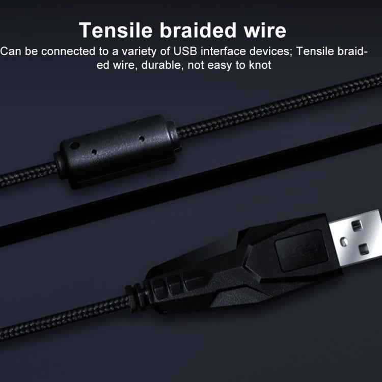 GM20 3200DPI 4-modes Adjustable 7-keys RGB Light Wired Gaming Mouse