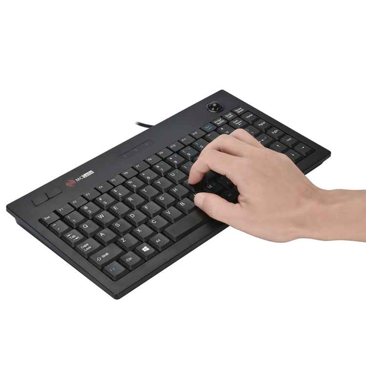 MC Saite MC-9712 Wired 88 Keys Multimedia Computer Keyboard with Trackball for Windows