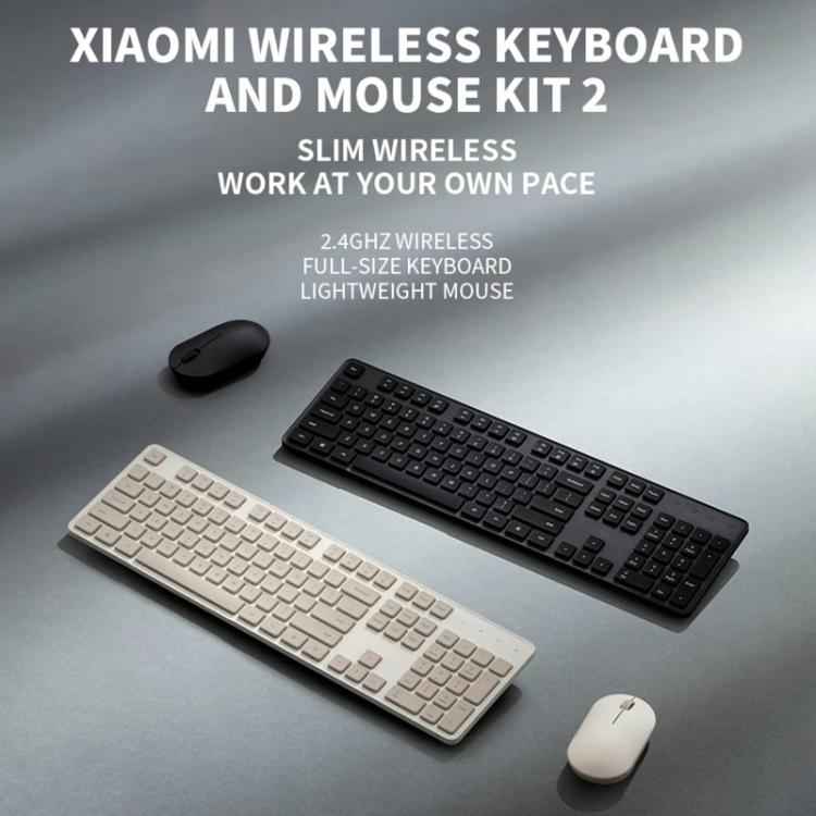 Original Xiaomi 2.4GHz Wireless Keyboard + Mouse Set for Notebook Desktop Laptop