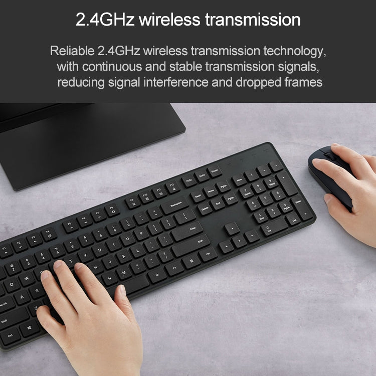 Original Xiaomi 2.4GHz Wireless Keyboard + Mouse Set for Notebook Desktop Laptop, Gen2