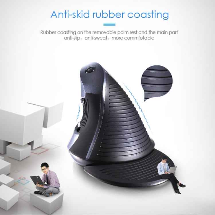 DELUX M618GX Wireless Ergonomic Vertical Mouse 1600DPI Optical Mouse