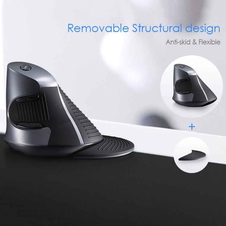 DELUX M618GX Wireless Ergonomic Vertical Mouse 1600DPI Optical Mouse