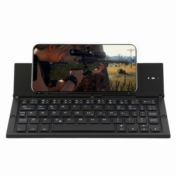 Teclado Bluetooth V3.0 plegable ultrafino GK608 con soporte integrado, compatible con sistemas Android/iOS/Windows. GK608 (negro), GK608 (gris) y GK608 (dorado).