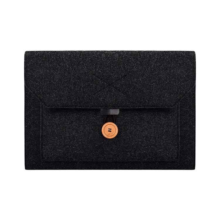 ND06 Multi-purpose Felt Button Laptop Inner Bag for 15.4 inch Laptop