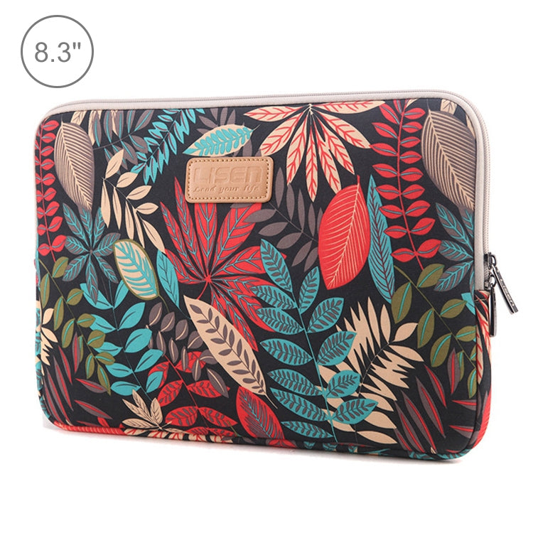 Lisen 8.3 inch Sleeve Case Colorful Leaves Zipper Briefcase Carrying Bag, 8.3 inch