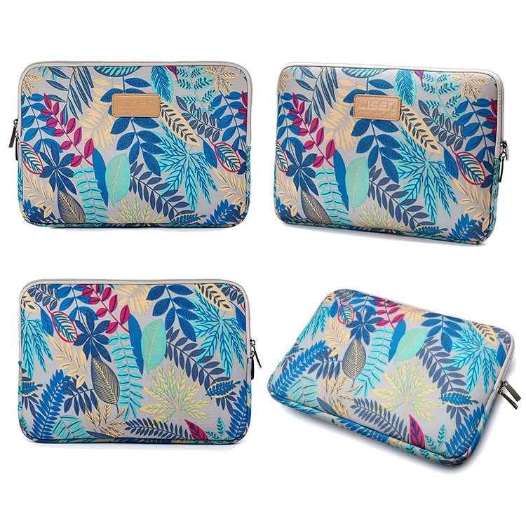 Lisen 8.3 inch Sleeve Case Colorful Leaves Zipper Briefcase Carrying Bag