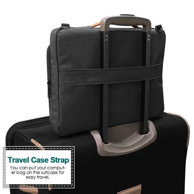 Nylon Waterproof Laptop Handbag Bag for 13-14 inch Laptops with Trunk Trolley Strap
