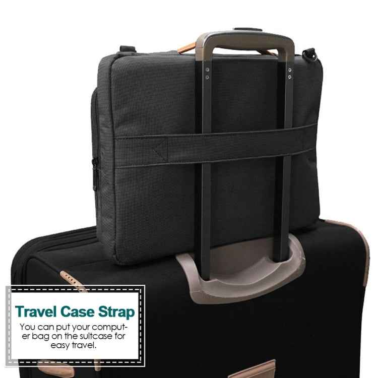 Nylon Waterproof Laptop Handbag Bag for 15-15.6 inch Laptops with Trunk Trolley Strap