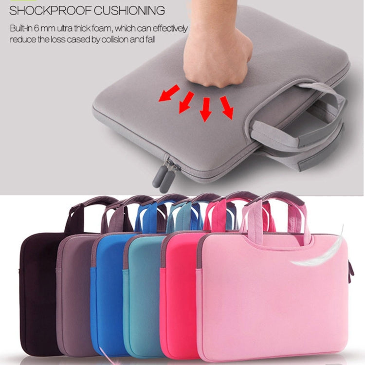 15.4 inch Portable Air Permeable Handheld Sleeve Bag for MacBook Air / Pro, Lenovo and other Laptops, Size: 38x27.5x3.5cm, 15.4 inch Grey, 15.4 inch Green, 15.4 inch Pink, 15.4 inch Black