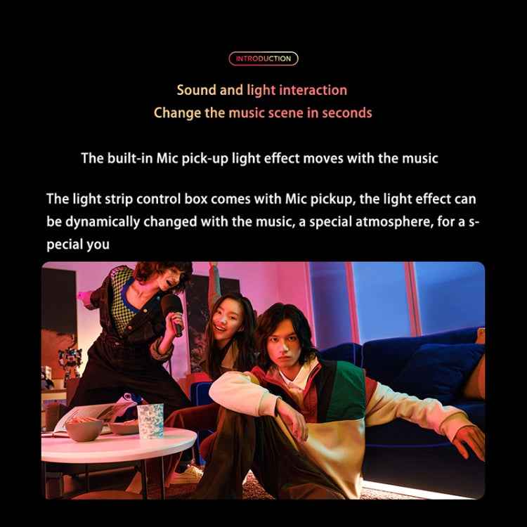 Xiaomi Mijia 2m Synchronized RGB Ambient Light Strip, US Plug