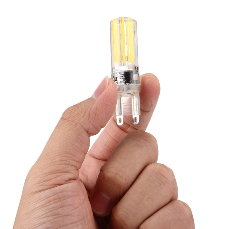 G9 4W Silicone Dimmable 8 LED Filament Light Bulb for Halls, AC 220-240V