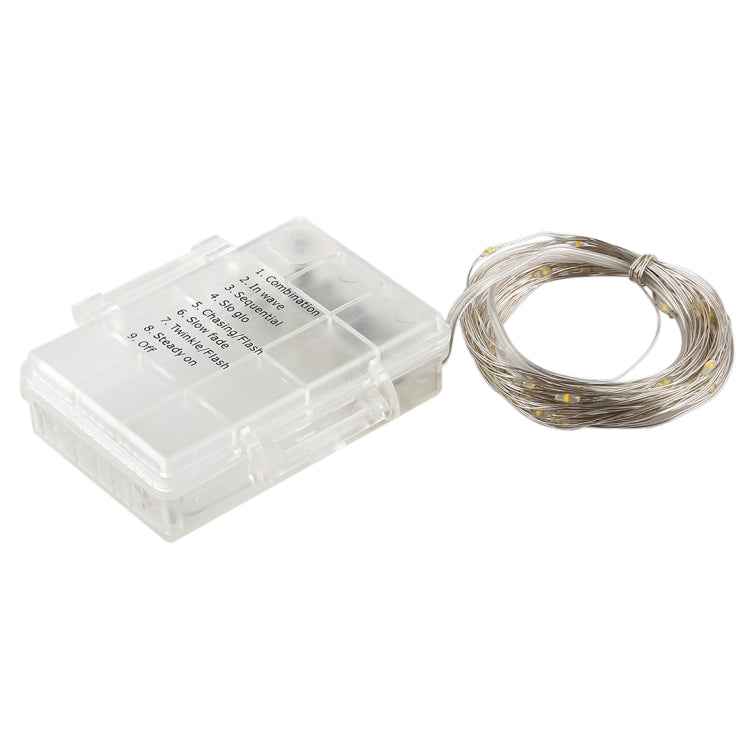 50 LEDs 3 x AA Batteries Box Fairy Lamp Decorative Light with Remote Control, DC 5V