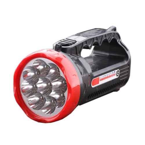 5W 9 LEDs Rechargeable Strong LED Flashlight 2-Modes Outdoors Searchlight