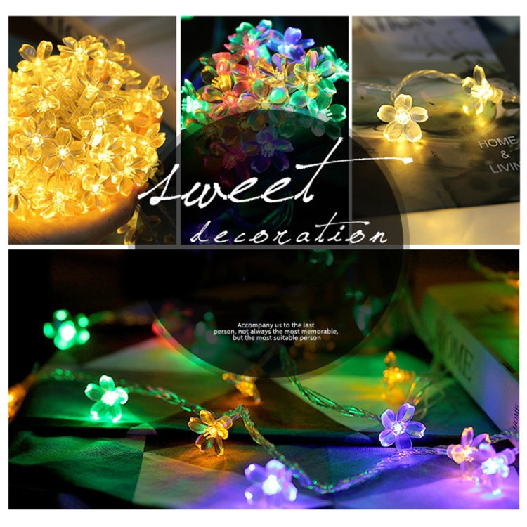 3m 20 LEDs Cherry Blossom Holiday Decorative Light, Battery Powered , 3m Colorful Light, 3m Warm White Light
