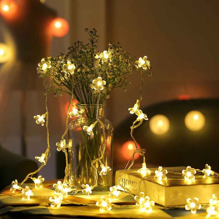 3m 20 LEDs Cherry Blossom Holiday Decorative Light, Battery Powered , 3m Colorful Light, 3m Warm White Light
