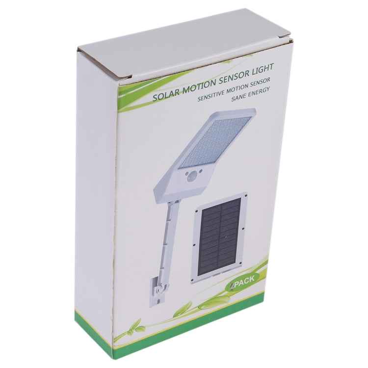 6W 800LM 48 LEDs Solar Remote Control Flat Lamp with Bracket