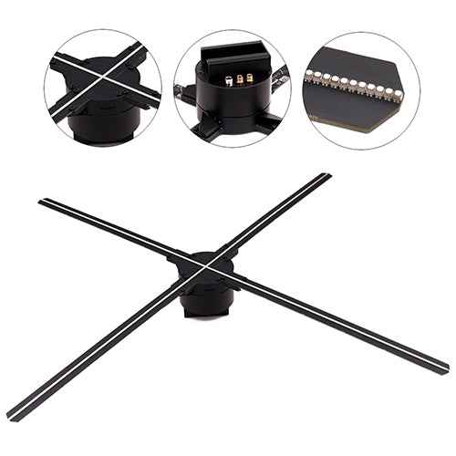 Dsee-65H Holographic Intelligent Display 3D Billboard, WiFi App Control, Display Resolution: 720 x 720 Pixels, Diameter: 65cm