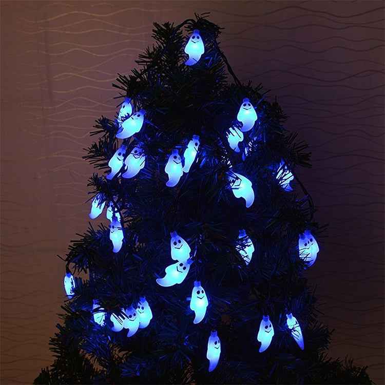Ghost Shape 30 LEDs Outdoor Garden Waterproof Christmas Festival Decoration Solar Lamp String