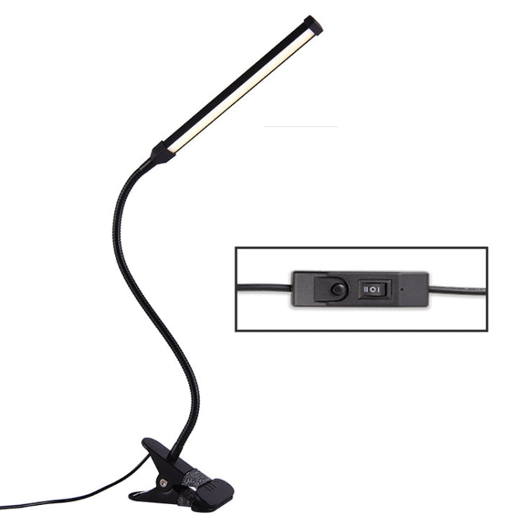LED Desk Lamp 8W Folding Adjustable Eye Protection Table Lamp, USB Plug-in Version, USB Plug-in Version(Black), USB Plug-in Version(White)