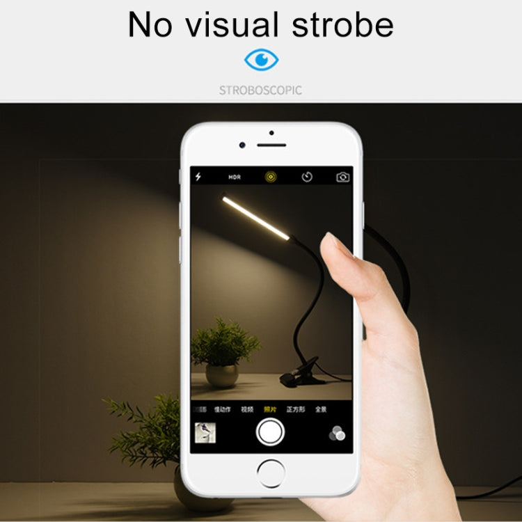 LED Desk Lamp 8W Folding Adjustable USB Charging Eye Protection Table Lamp, USB Charge Version + Power Plug, USB Charge Version + Power Plug(Black), USB Charge Version + Power Plug(White)