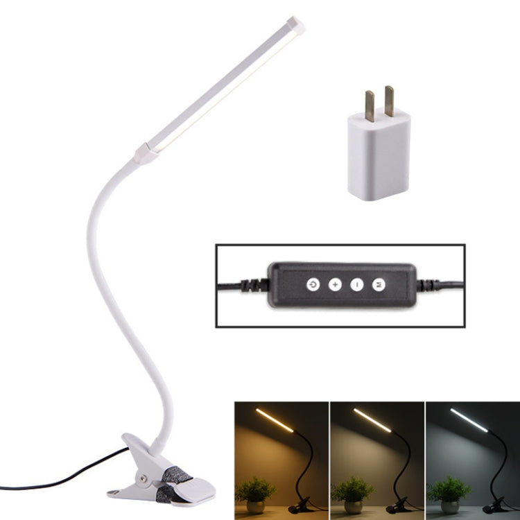 LED Desk Lamp 8W Folding Adjustable USB Charging Eye Protection Table Lamp, USB Charge Version + Power Plug, USB Charge Version + Power Plug(Black), USB Charge Version + Power Plug(White)