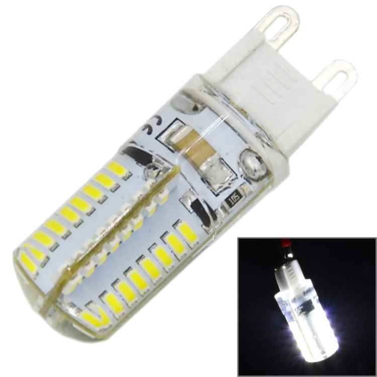 G9 4W 210LM 64 LED SMD 3014 Silicone Corn Light Bulb, AC 110V