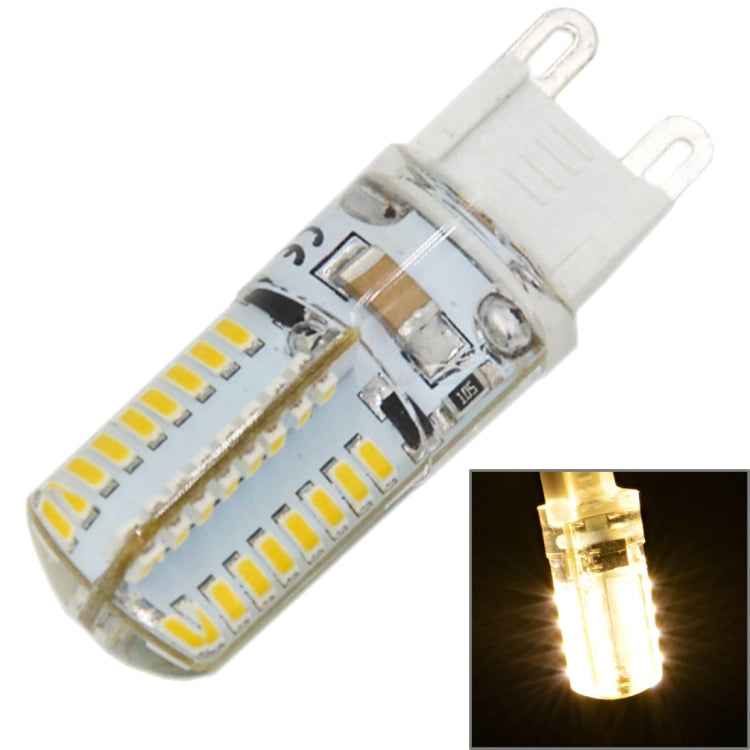 G9 4W 210LM 64 LED SMD 3014 Silicone Corn Light Bulb, AC 110V