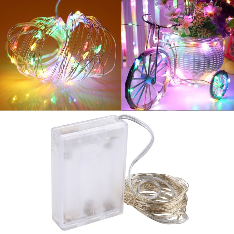 50 LEDs SMD 0603 3 x AA Batteries Box Fairy Lamp Decorative Light, DC 5V, 5m Yellow Light, 5m Blue Light, 5m Colorful Light, 5m Pink Light, 5m Green Light, 5m Purple Light, 5m Red Light, 5m White Light, 5m Warm White