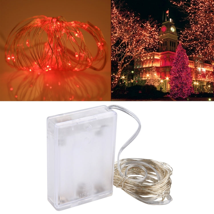 50 LEDs SMD 0603 3 x AA Batteries Box Fairy Lamp Decorative Light, DC 5V, 5m Yellow Light, 5m Blue Light, 5m Colorful Light, 5m Pink Light, 5m Green Light, 5m Purple Light, 5m Red Light, 5m White Light, 5m Warm White