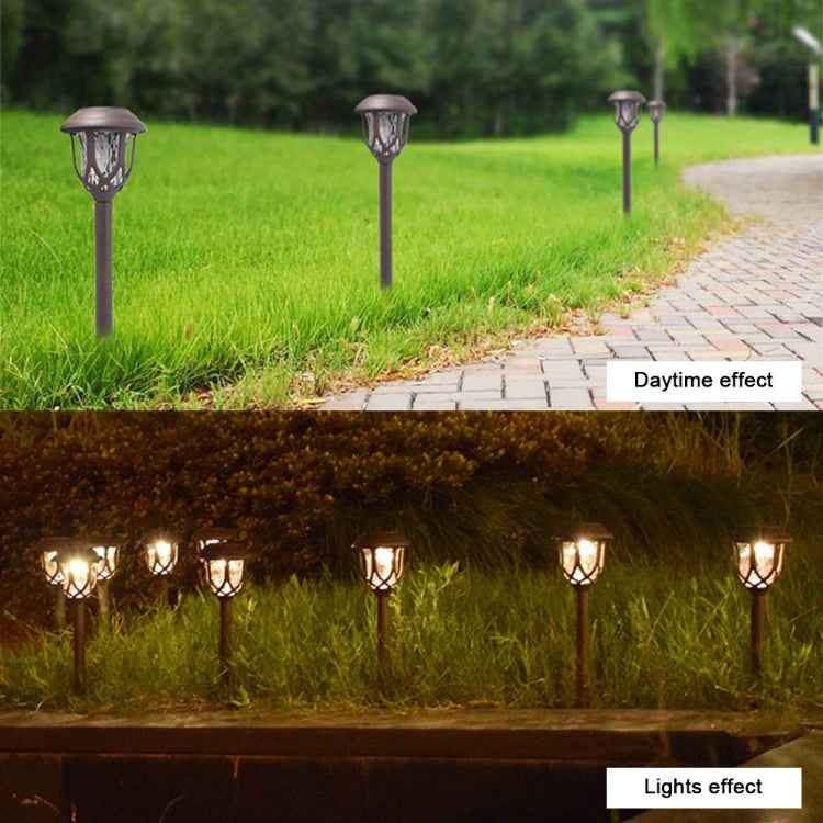 Solar Energy Coffee Outdoor Lawn Lamp IP65 Waterproof LED Decorative Garden Light