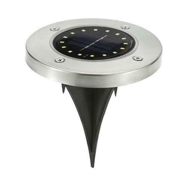 2 PCS 16 LEDs Solar Powered Buried Light Under Ground Lamp IP65 Waterproof Outdoor Garden Street Light