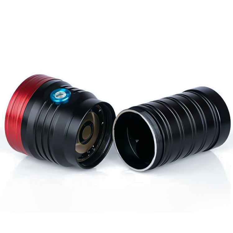 3 Gears, DB18 18xT6, Luminous Flux: 5400lm LED Flashlight, Without Battery