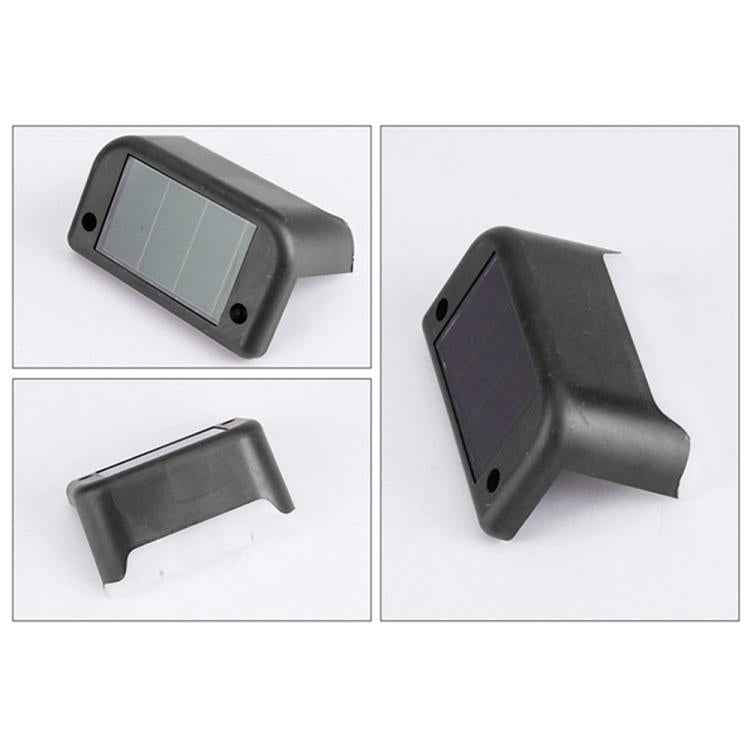 12 PCS Solar Powered LED Outdoor Stairway Light IP65 Waterproof Garden Lamp, Warm White Light