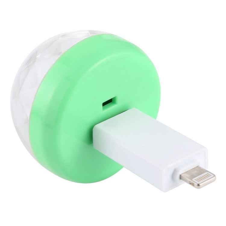 4W RGB USB LED Crystal Magic Ball Stage Light with 8 Pin Adapter