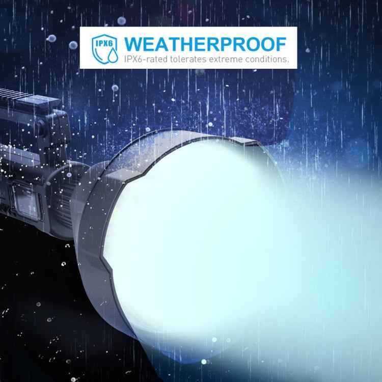 W590 P50 10W Rechargeable Strong LED Flashlight 4-Modes Outdoors Searchlight with Tripod